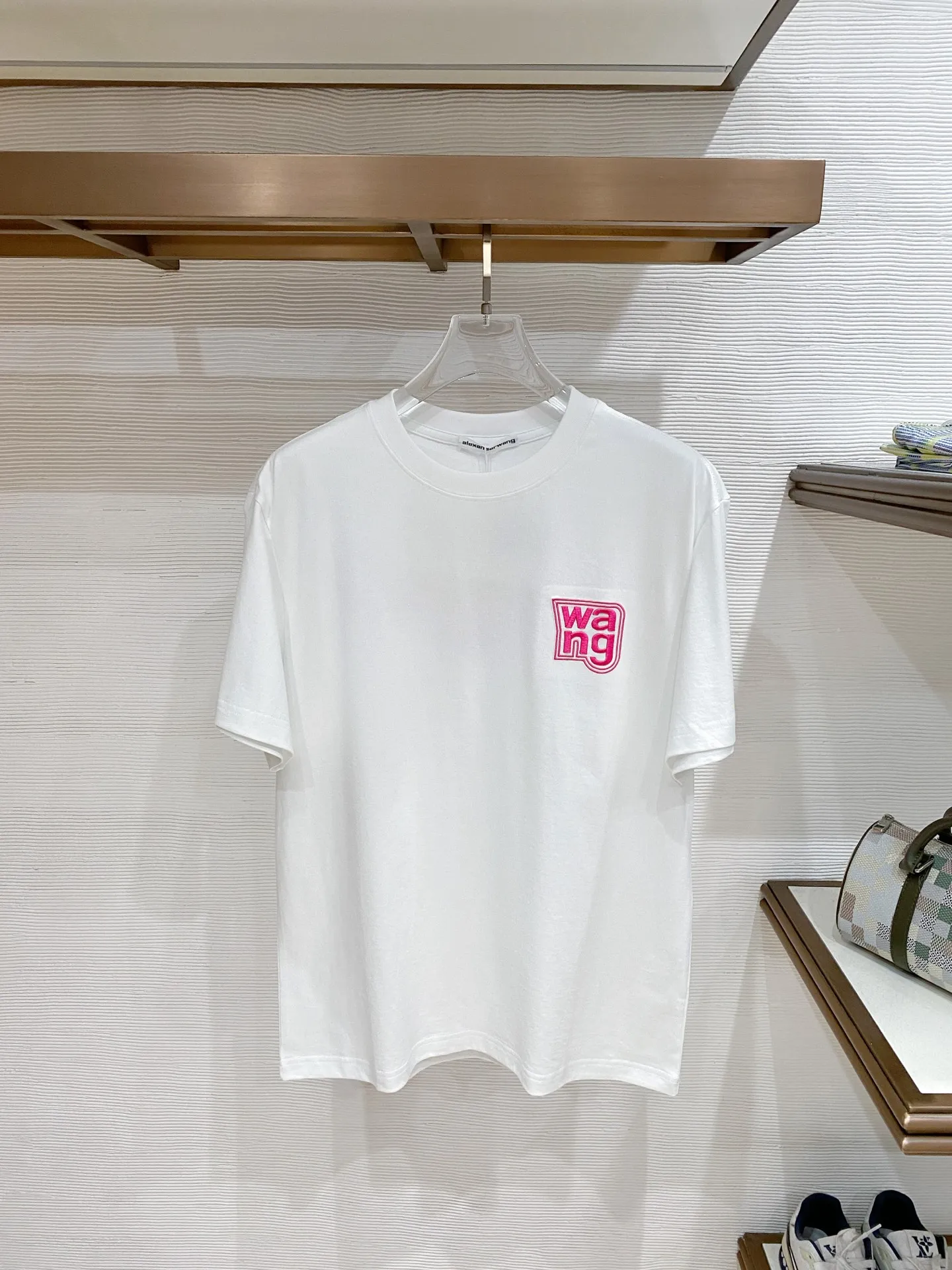 Alexander wang logo ， ， ， ！ Same Style 。Size：M-3XL M 104 47.5 67 L 108 49 69 XL 112 50.5 71 XXL 116 52 73 XXXL 120 53.5 75